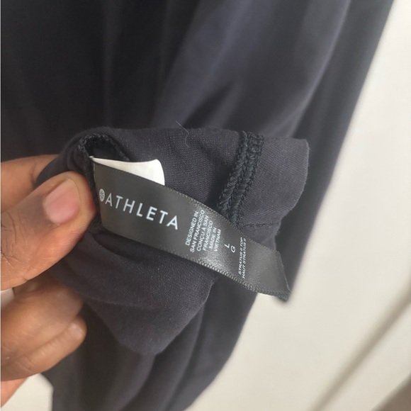 Athleta Stratus Il Tee Top Black 988022 Size L Long Sleeve - Picture 4 of 8